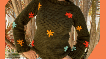 Blusa de Crochê Flores Flash