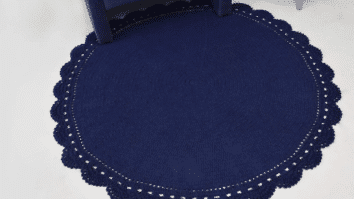 Tapete de Crochê Redondo Rendado