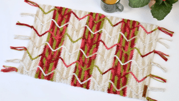 Jogo Americano de Crochê Étnico