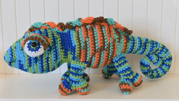 Amigurumi Camaleão de Crochê Pascal