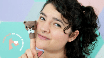 Urso Dedoche de Crochê Balloon Amigo