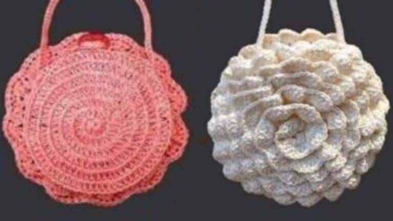 Bolsas de Crochê Flor: Passo a Passo