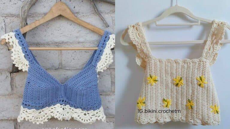 50 Croppeds de Crochê e 1 Receita: Inspirações Lindas e Fáceis