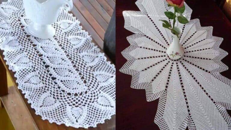 Caminhos de Mesa em Crochê para Sua Mesa Posta