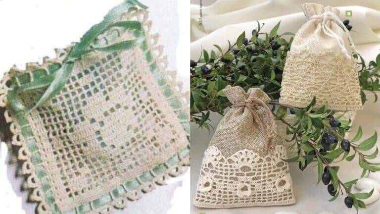 Porta Lembrancinha em Crochê Bem Lindos com Gráficos – Pt 2