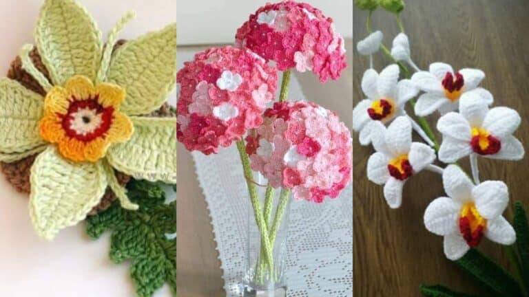 Flores em Crochê com Gráficos