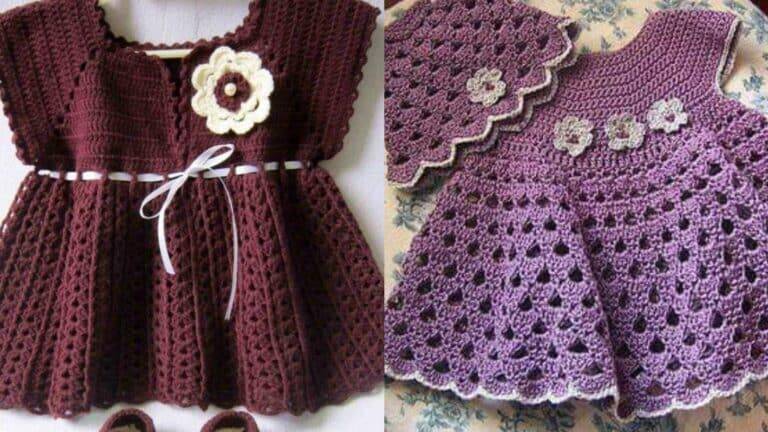 Vestidos em Crochê Infantil – 32 Inspirações Bem Fofas