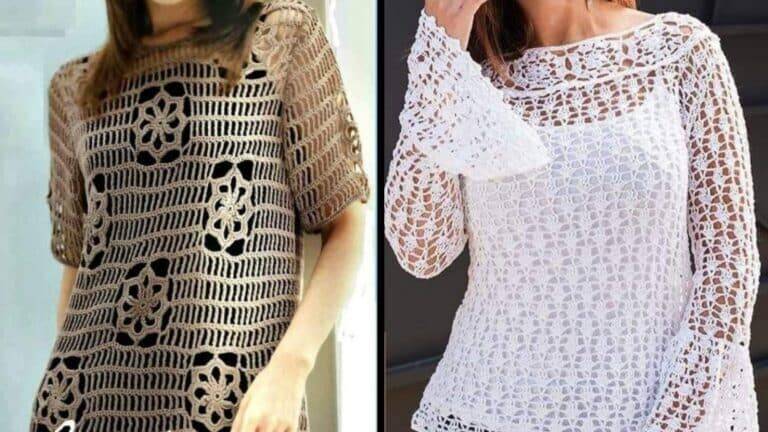 10 Blusas de Crochê Feminina com Gráficos para Baixar