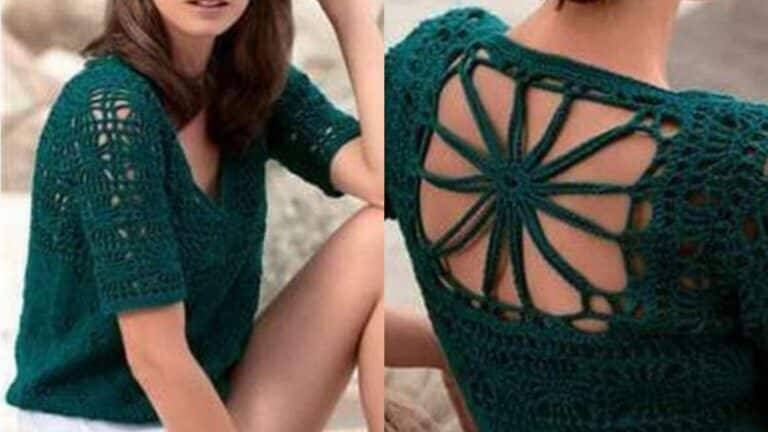 25 Modelos de Blusas de Crochê Modernas: Gráfico dos Pontos – Parte 2