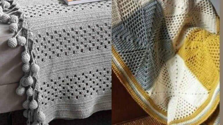 Crochê Moderno: Peseiras de Crochê e Colchas Artesanais Parte 1