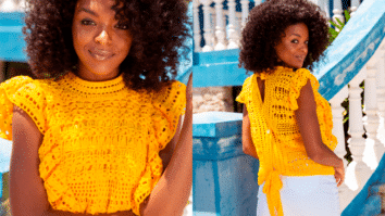 Blusa de Crochê Canário Anne