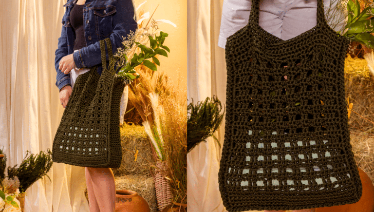 Bolsa de Crochê Esmeralda