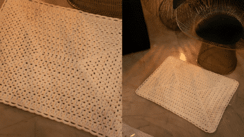 Tapete em Crochê Natural Craft