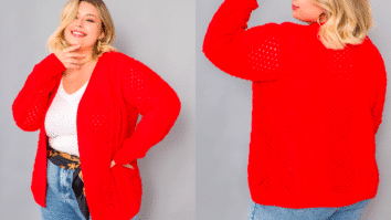 Cardigã de Tricô Pipoca