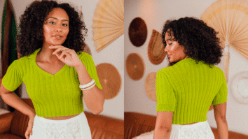 Cropped de Crochê Polo