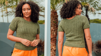 Blusa em Crochê Raglã