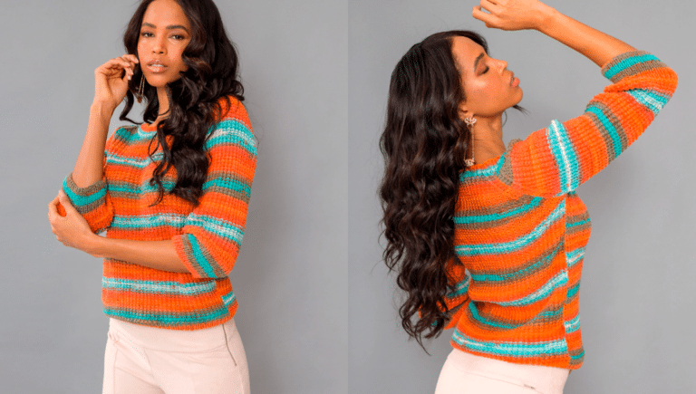 Blusa de Tricô Raglan
