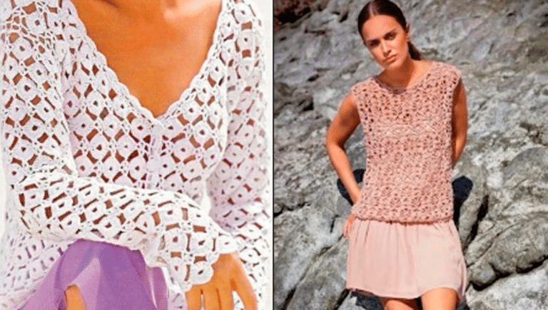 Blusas de Crochê Moderno