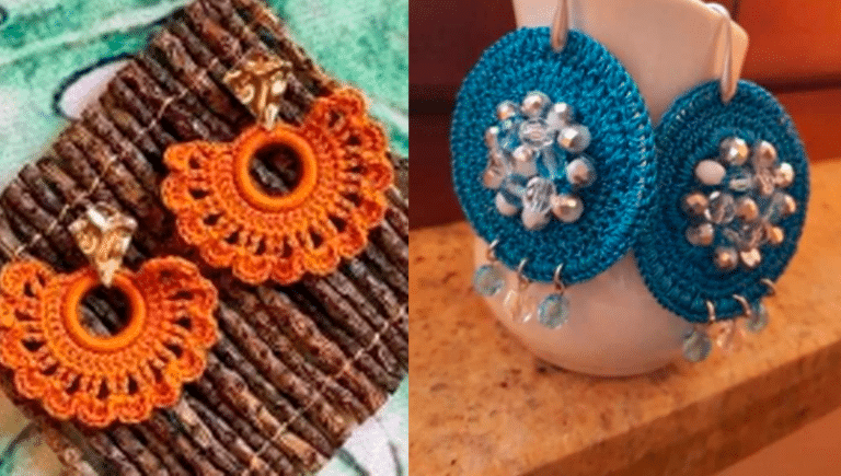 Bijuterias de Crochê com Pedrarias
