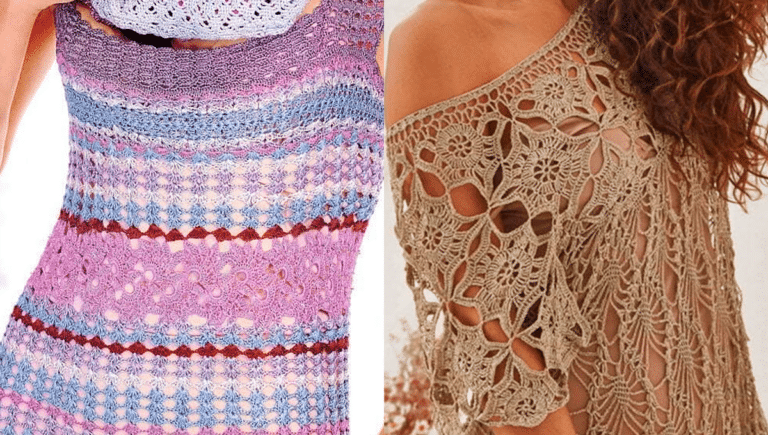 Vestidos em Crochê
