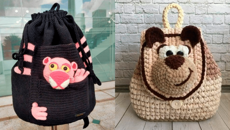 Bolsinhas de Crochê Infantil