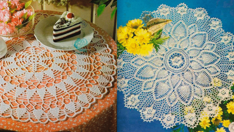 Centros de Mesa em Crochê Rendados