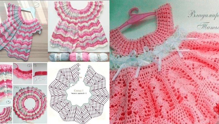 Vestidos de Crochê Infantil