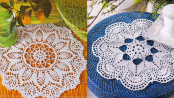 Centros de Mesa em Crochê Redondo