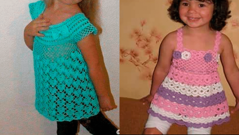 Vestidinhos em Crochê para Meninas