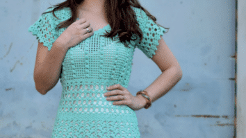 Vestido de crochê Cor Tiffany - EuroRoma