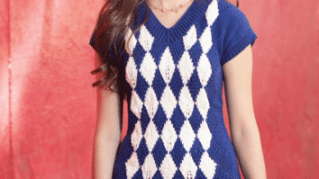 Blusa de tricô em jacquard - Camila Fashion