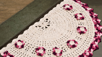 Tapete de soleira de crochê Cisne MultiArte