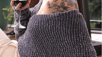 Blusa de Tricô com o Fio Seducir Chenille