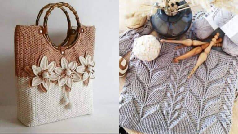 Bolsas de Crochê Lindas com Gráficos e Inspirações Parte 2