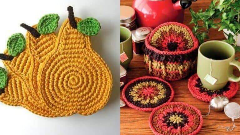 Porta Copos em Crochê: Lindas Inspirações Parte 2
