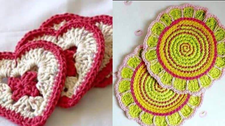 Porta Copos em Crochê: Lindas Inspirações Parte 3