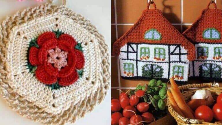 Porta Panelas em Crochê com Gráficos Parte 2