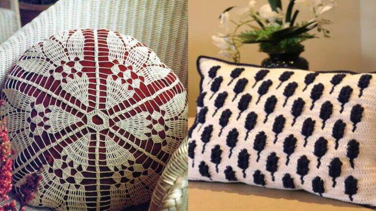Almofadas em Crochê: Modelos para Inovar Sua Decoração Parte 5