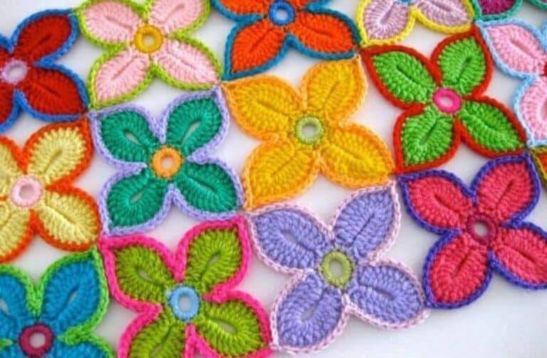 Tapete de Crochê Fácil Floral com Passo a Passo e Gráfico – Comece já o Seu!