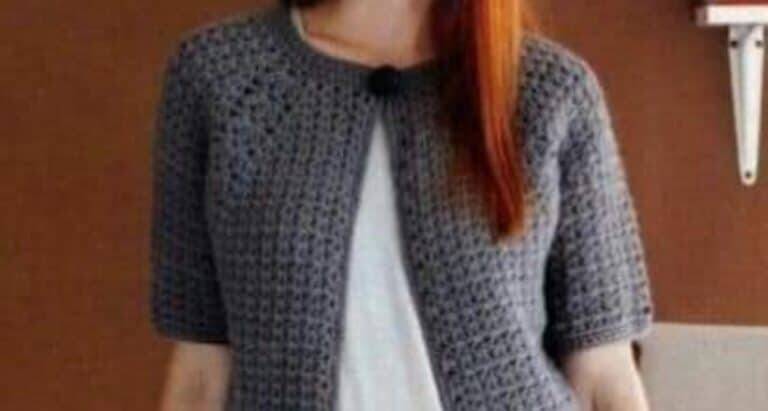 Blusa de Crochê Topdown Fácil com Passo a Passo e Gráficos