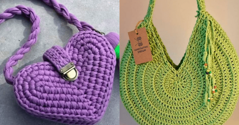 Bolsas em Crochê Moderno