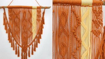 Painel Macramê Náutico Terracota