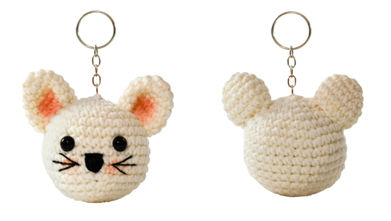 Amigurumi Chaveiro de Crochê Gatinho