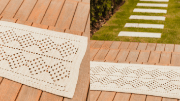 Tapete de Crochê Creme