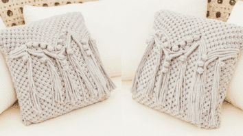 Almofada Envelope Macramê