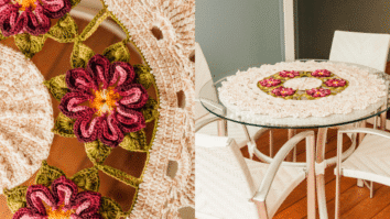 Centro de Mesa de Crochê Amora