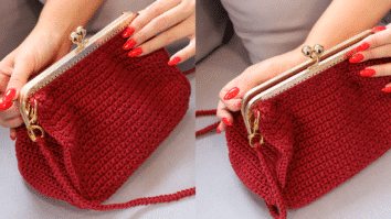 Bolsa de Crochê Marsala