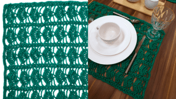 Jogo Americano em Crochê Esperança