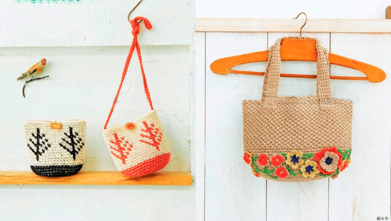 Bolsas de Crochê Simples