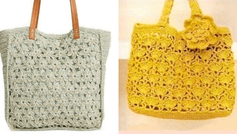 Bolsas de Crochê com Barbante 6